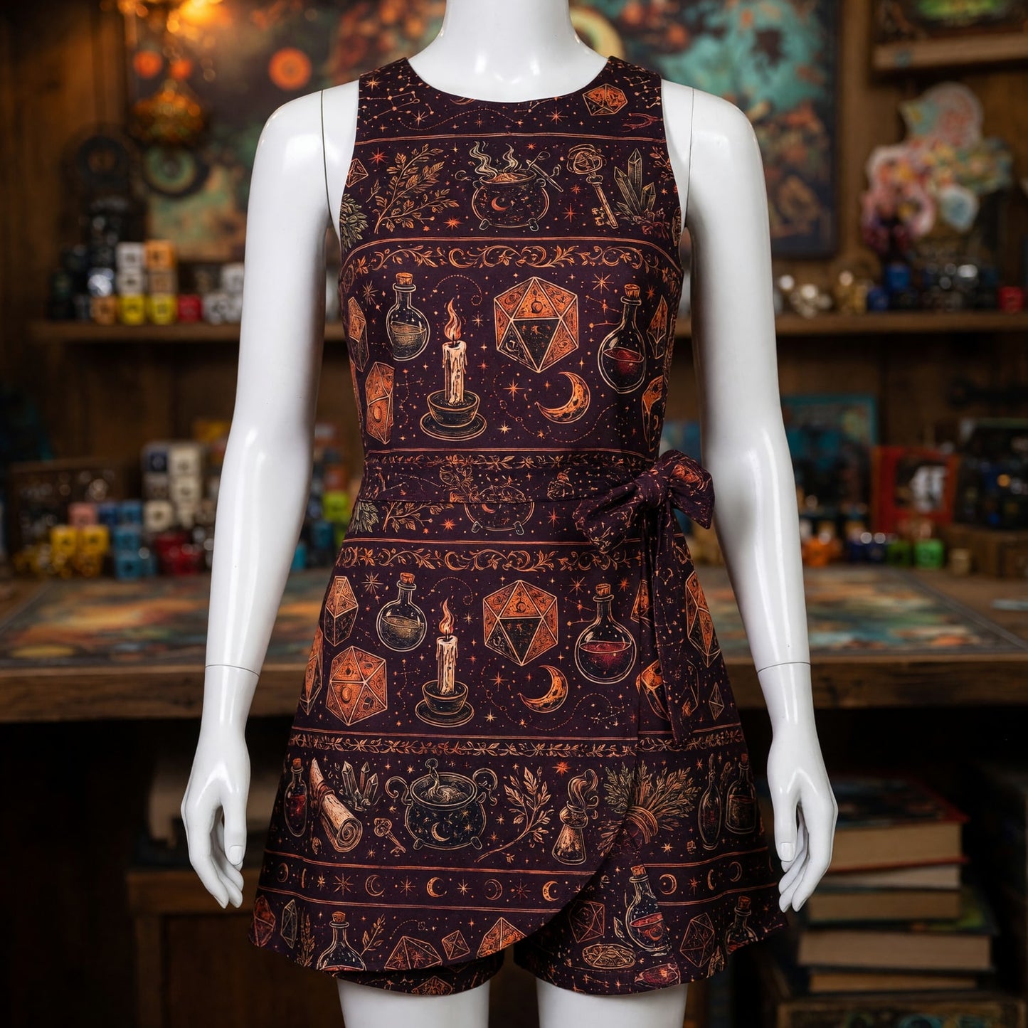 Witch Jumpsuit Skirt - Mystic Dice RPG Pattern