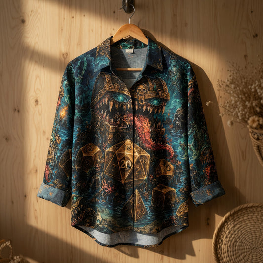 Mimic Pirate Linen Shirt - Fantasy Dice RPG Apparel