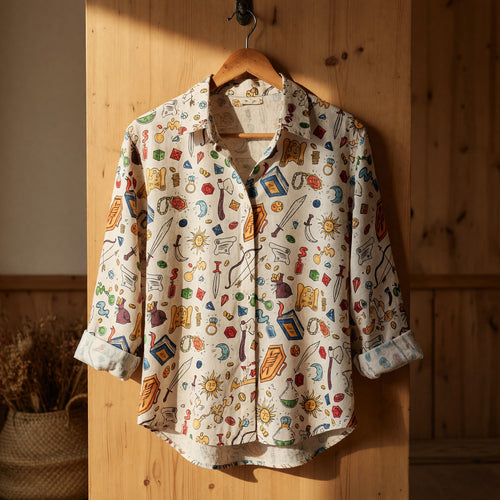 Fantasy Linen Shirt - Tabletop RPG Pattern