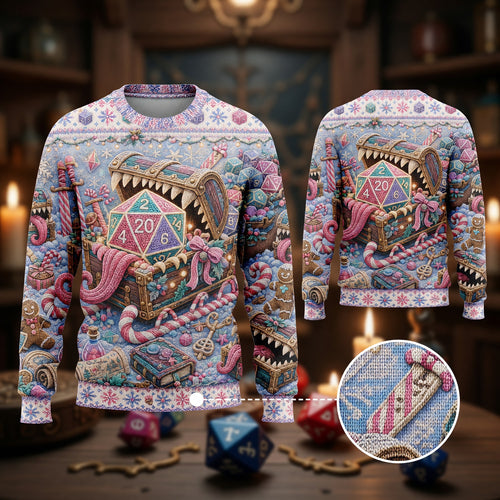 Christmas Sweater - Dice Mimic Holiday RPG Knit