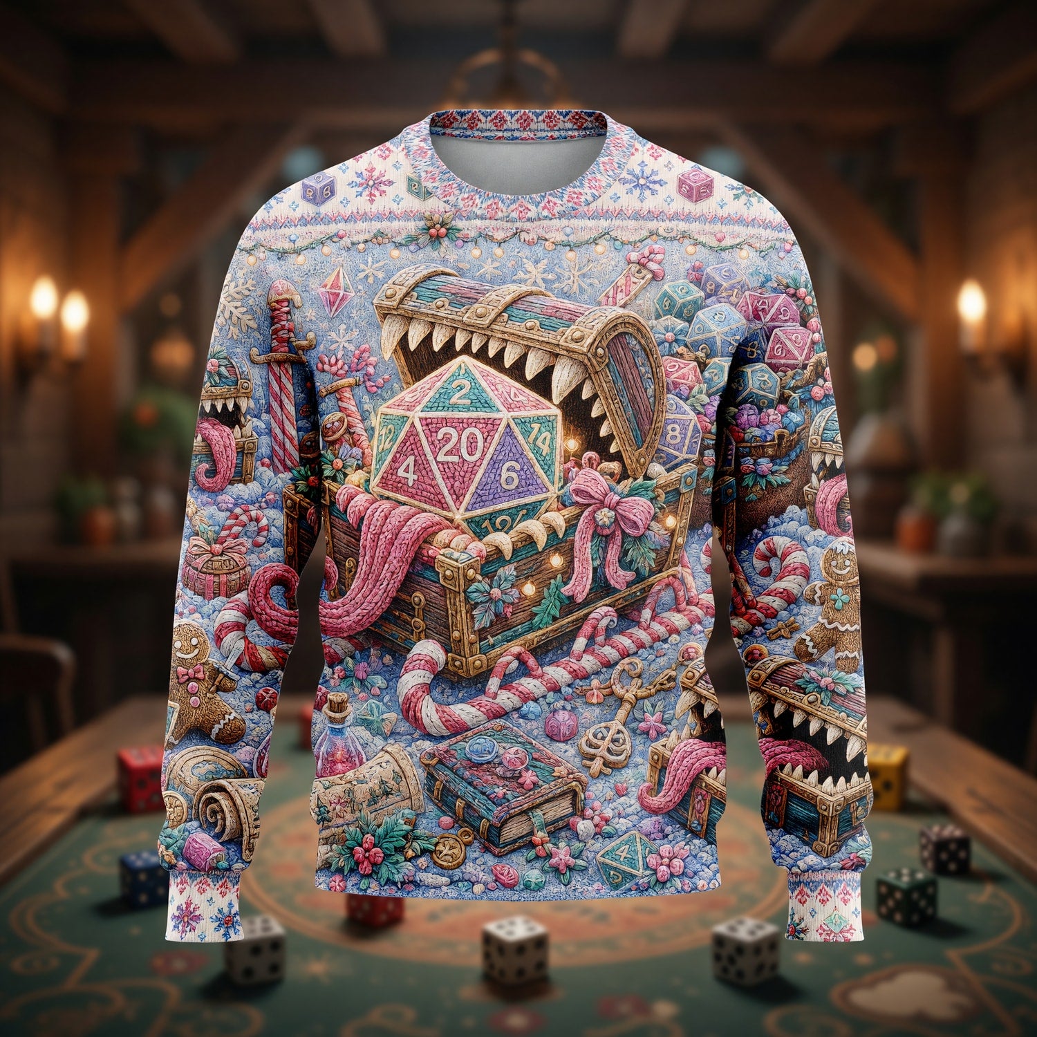 Christmas Sweater - Dice Mimic Holiday RPG Knit