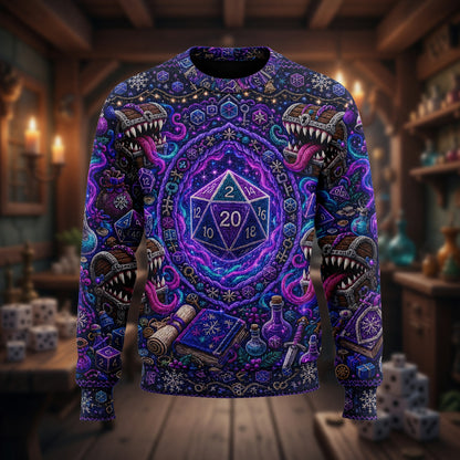 Mimic Christmas Sweater - Fantasy Dice RPG Holiday Apparel