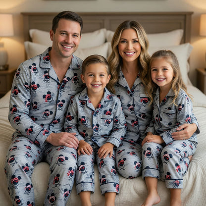 Pirate Mouse Thick Pajama Set - Treasure Map Sleepwear