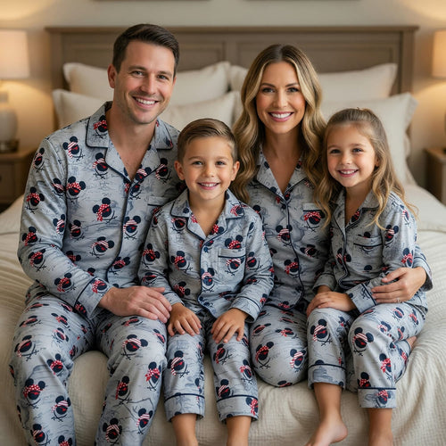 Pirate Mouse Thick Pajama Set - Treasure Map Sleepwear