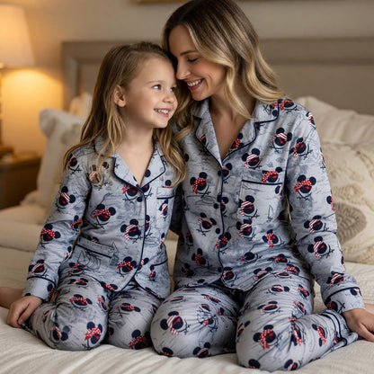 Pirate Mouse Thick Pajama Set - Treasure Map Sleepwear