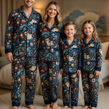 Pirate Dice Thick Pajama Set - Nautical Fantasy Adventure
