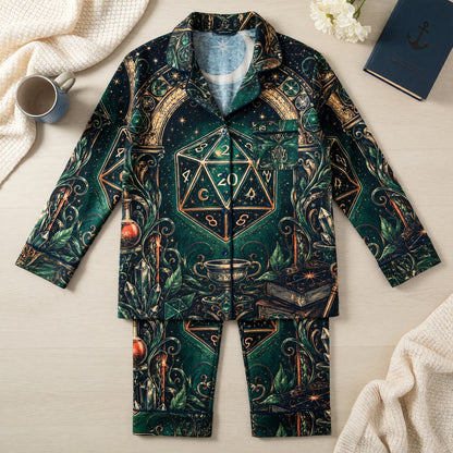 Fantasy Dungeon D20 Thick Pajama Set - Mystic Fantasy RPG