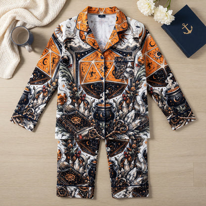 Celestial D20 Thick Pajama Set - Mystic Alchemy RPG Fantasy