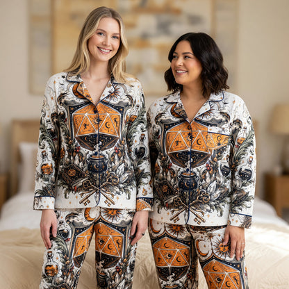 Celestial D20 Thick Pajama Set - Mystic Alchemy RPG Fantasy