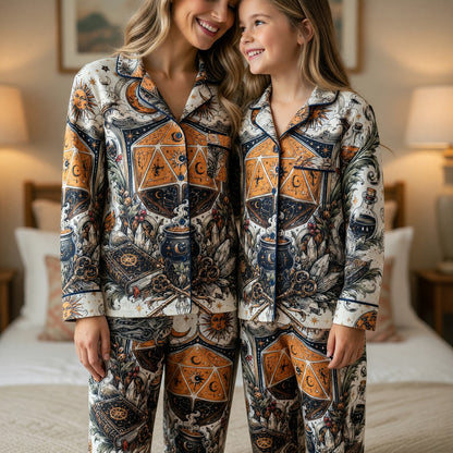 Celestial D20 Thick Pajama Set - Mystic Alchemy RPG Fantasy