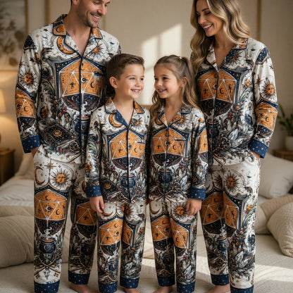 Celestial D20 Thick Pajama Set - Mystic Alchemy RPG Fantasy