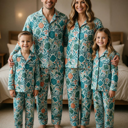 Dice Floral Thick Pajama Set - RPG Fantasy Sleepwear