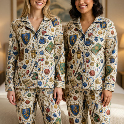 Fantasy Dungeon Thick Pajama Set - RPG Fantasy Sleepwear