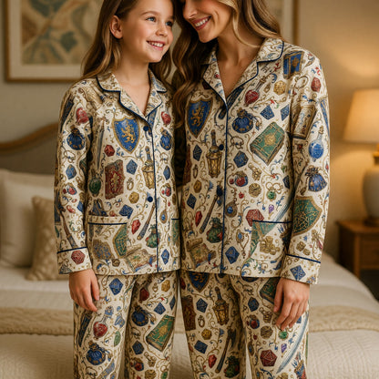 Fantasy Dungeon Thick Pajama Set - RPG Fantasy Sleepwear
