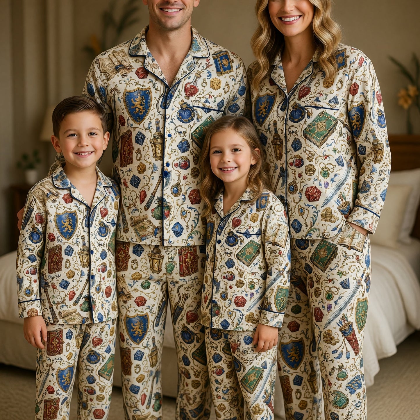 Fantasy Dungeon Thick Pajama Set - RPG Fantasy Sleepwear