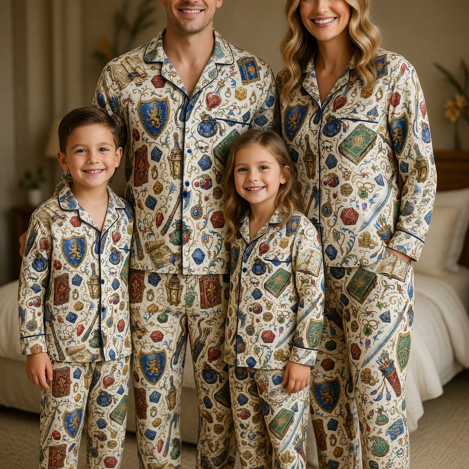 Fantasy Dungeon Thick Pajama Set - RPG Fantasy Sleepwear