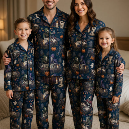 Skeleton Halloween Thick Pajama Set - Fantasy RPG Gaming