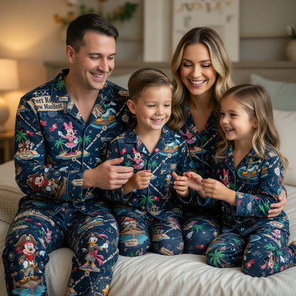 Port Royal Pirate Crew Thick Pajama Set - Mouse Map