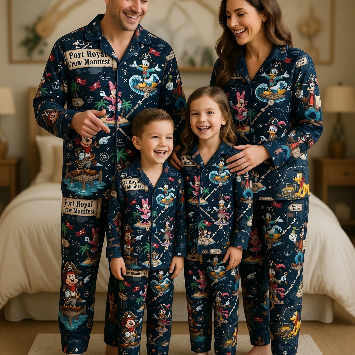Port Royal Pirate Crew Thick Pajama Set - Mouse Map