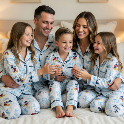 Mouse Nautical Thick Pajama Set - Sailor Print