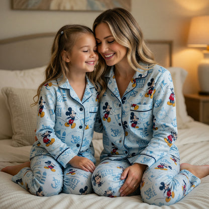 Mouse Nautical Thick Pajama Set - Sailor Print