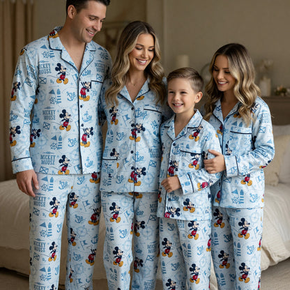 Mouse Nautical Thick Pajama Set - Sailor Print