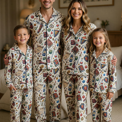 Fantasy Dungeon Thick Pajama Set - Fantasy RPG Tabletop Gamer Sleepwear