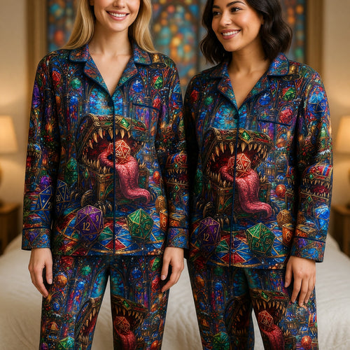 Christmas Mimic Thick Pajama Set - Fantasy RPG Holiday Sleepwear