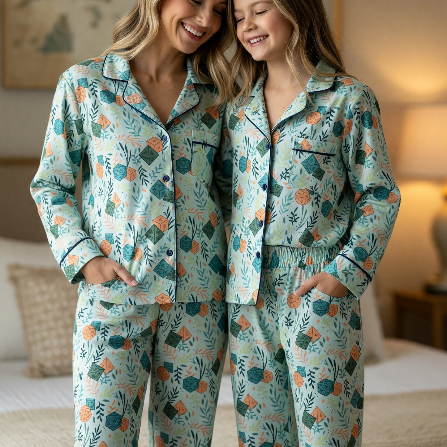 Dice Thick Pajama Set - Fantasy RPG Tabletop Loungewear