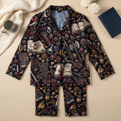 Fantasy Dungeon Thick Pajama Set - Fantasy RPG Sleepwear