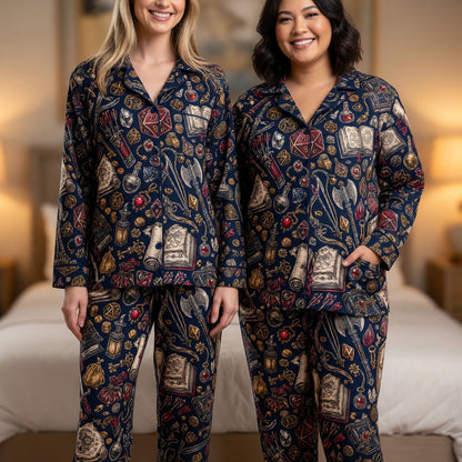 Fantasy Dungeon Thick Pajama Set - Fantasy RPG Sleepwear