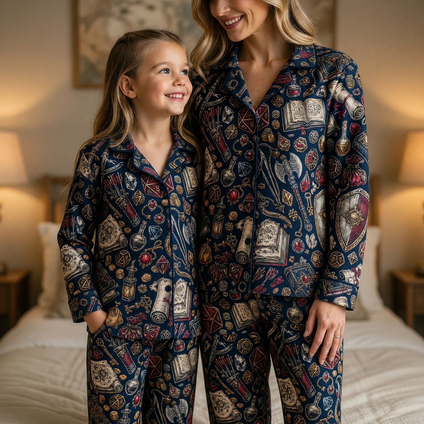 Fantasy Dungeon Thick Pajama Set - Fantasy RPG Sleepwear