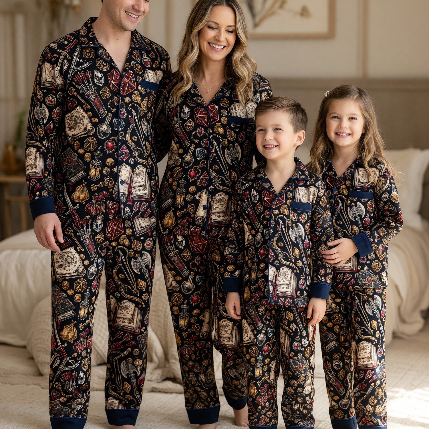 Fantasy Dungeon Thick Pajama Set - Fantasy RPG Sleepwear