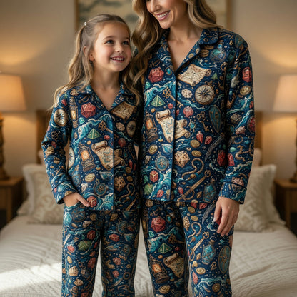Pirate Adventure Thick Pajama Set - Nautical Fantasy RPG