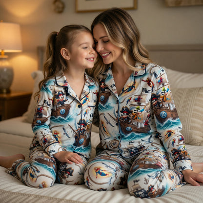 Pirate Thick Pajama Set - Superhero Mouse Sleepwear