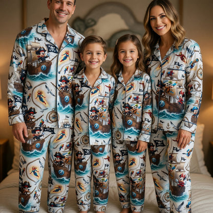 Pirate Thick Pajama Set - Superhero Mouse Sleepwear