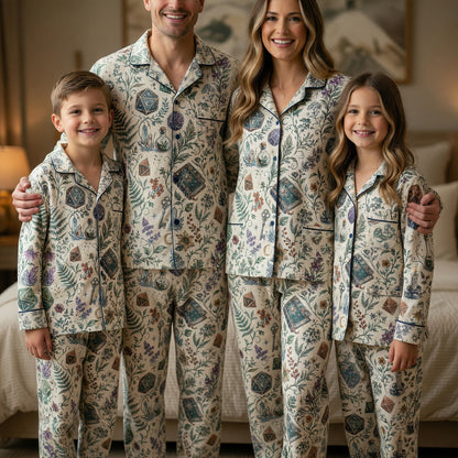 Witchy Dice Thick Pajama Set - Fantasy Mystical Sleepwear
