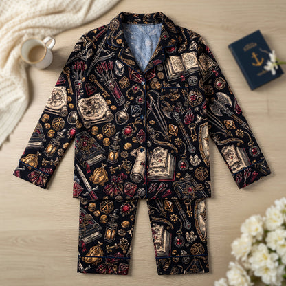 Fantasy Dungeon Thick Pajama Set - Fantasy Tabletop RPG Sleepwear