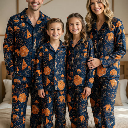 Witchcraft Dice Pajama Set - Mystic RPG Fantasy Nightwear