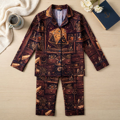 Fantasy Dungeon D20 Thick Pajama Set - Mystic Celestial Fantasy