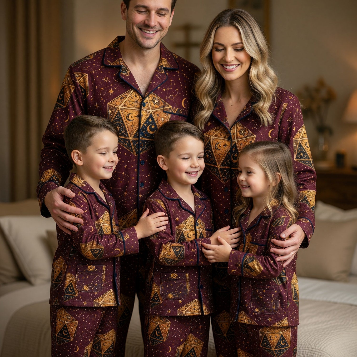 Fantasy Dungeon D20 Thick Pajama Set - Mystic Celestial Fantasy