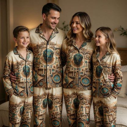 Ancient Egyptian D20 Dice Thick Pajama Set - Fantasy RPG Adventure