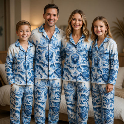 Fantasy Dungeon Crystal D20 Pajama Set - Fantasy Ice Castle Sleepwear
