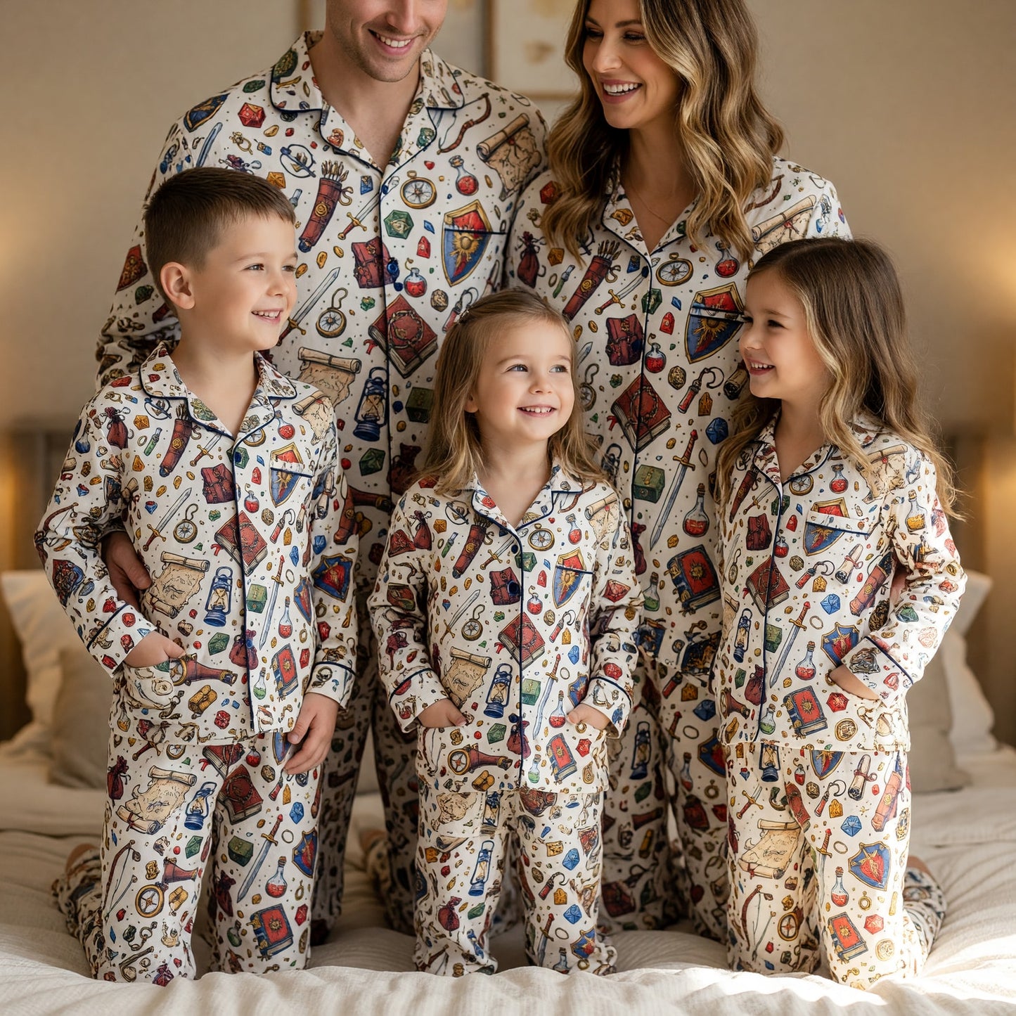 Fantasy Dungeon Thick Pajama Set - RPG Fantasy Sleepwear