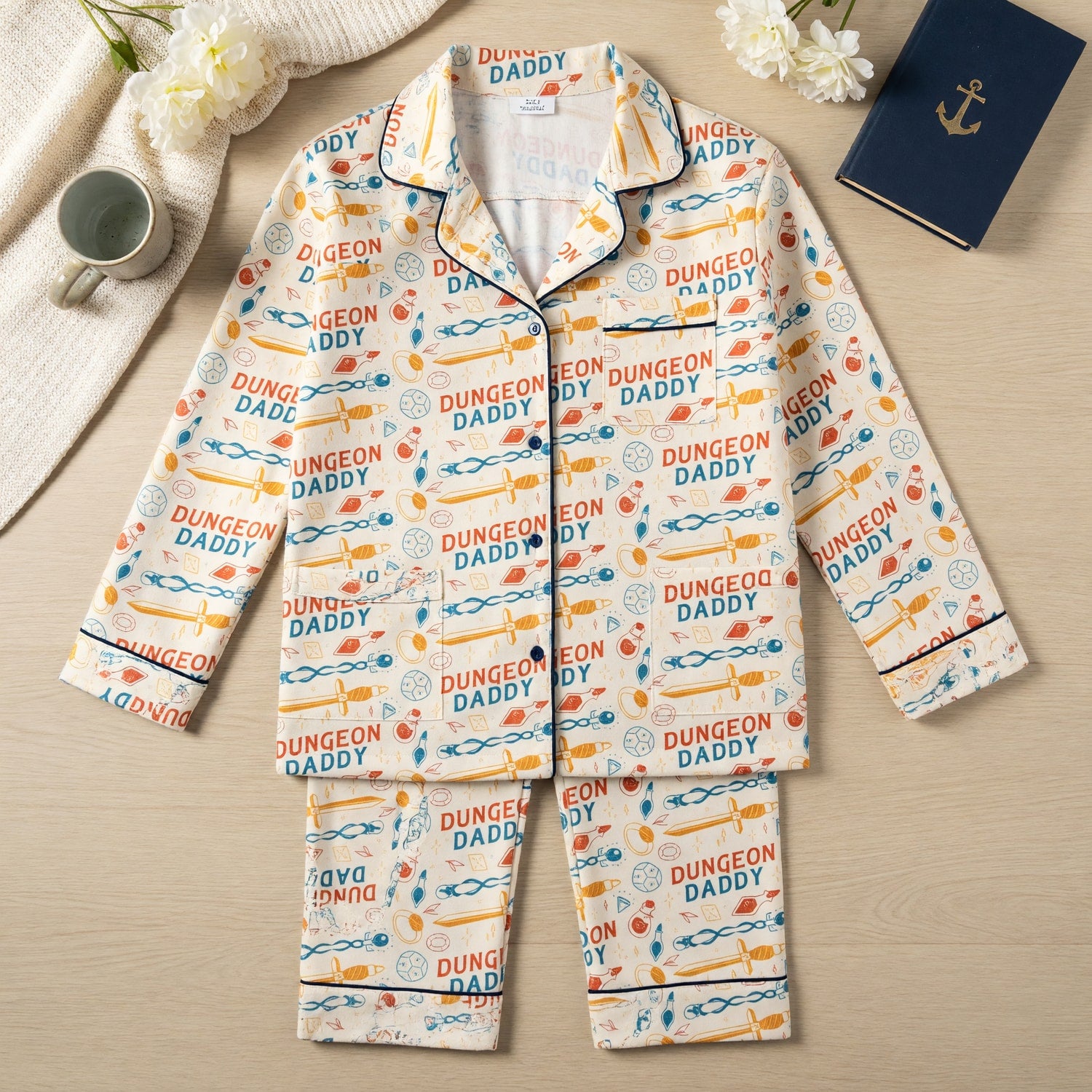 Dungeon Daddy Thick Pajama Set - RPG Gamer Fantasy Sleepwear