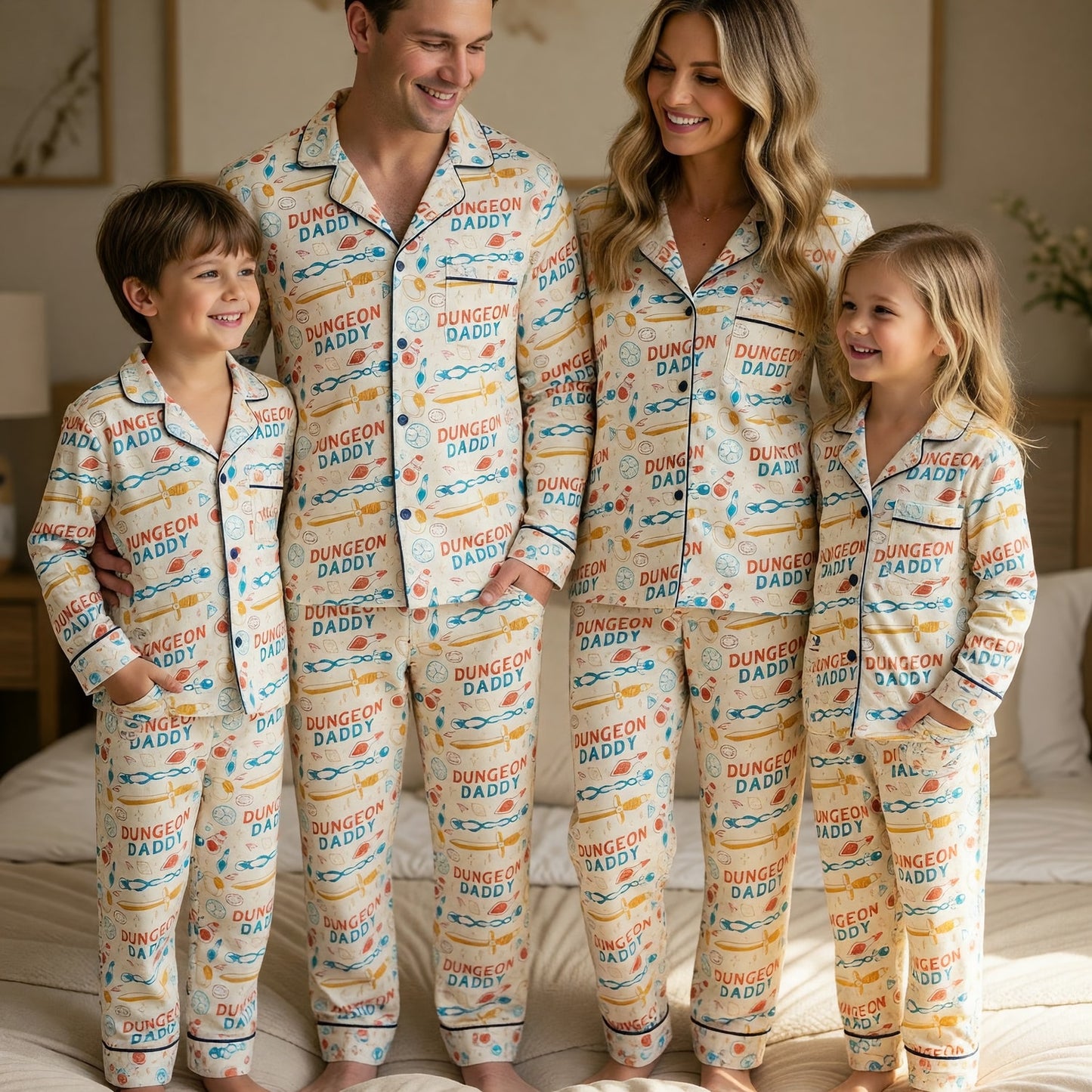 Dungeon Daddy Thick Pajama Set - RPG Gamer Fantasy Sleepwear