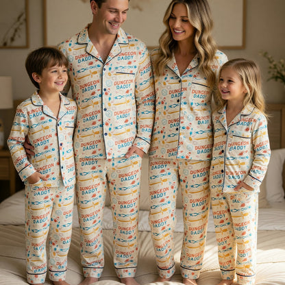 Dungeon Daddy Thick Pajama Set - RPG Gamer Fantasy Sleepwear