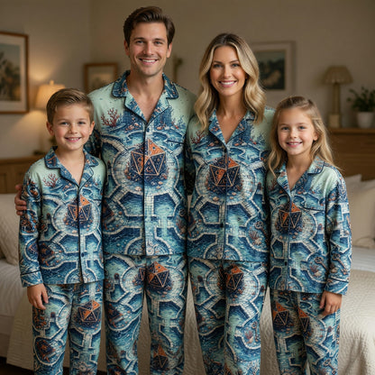 Underwater Dice Thick Pajama Set - Fantasy RPG Sleepwear