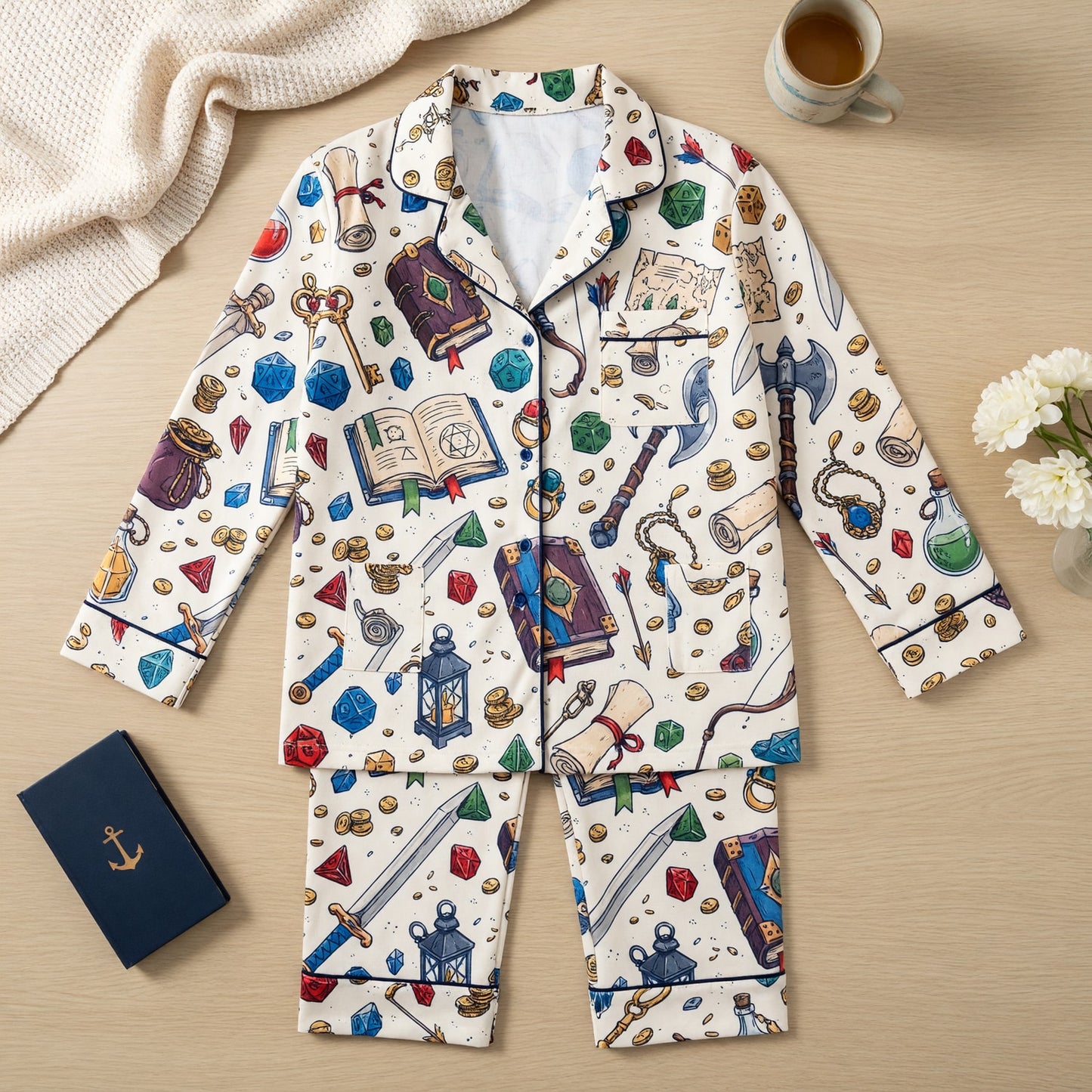 Fantasy Dungeon Pajama Set - Fantasy RPG Tabletop Sleepwear