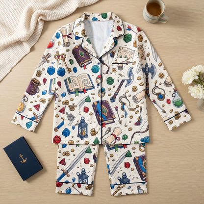 Fantasy Dungeon Pajama Set - Fantasy RPG Tabletop Sleepwear